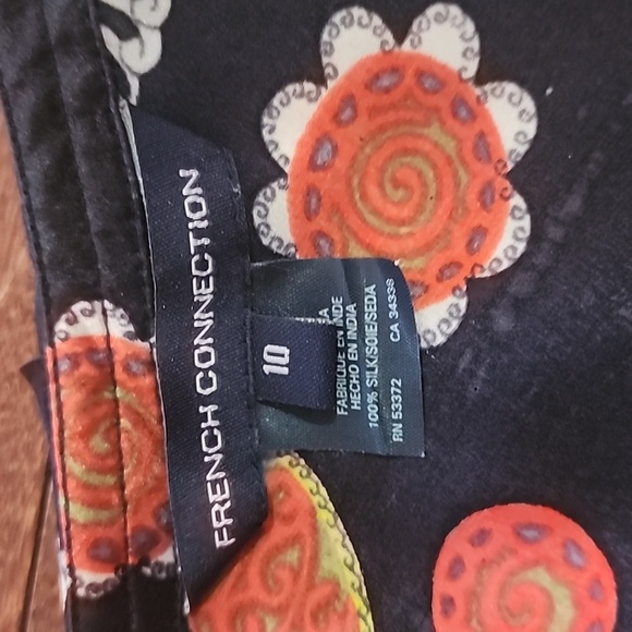 French Connection silk blouse EUC size 10 - Picture 5 of 8